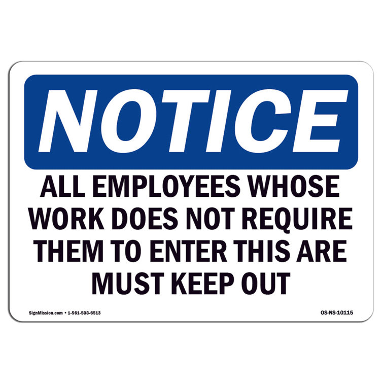 SignMission All Employees Whose Work Does Not Require Sign Wayfair